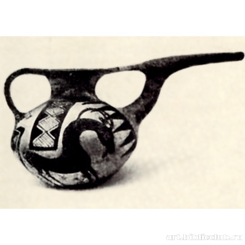 Керамический сосуд с красной росписью