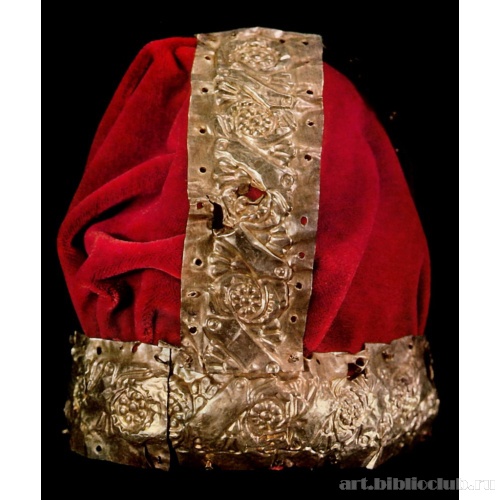 Пластины накладные с орнаментом из чередующихся голов грифов и розеток