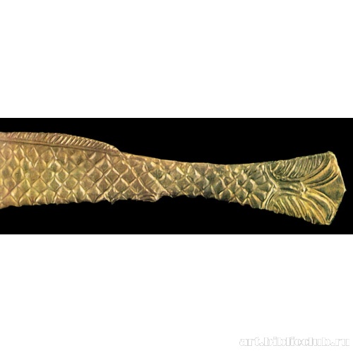 Бляшка в виде рыбки. Украшение колчана