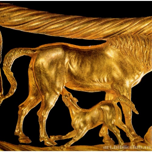 Пектораль из кургана «Толстая могила». Деталь