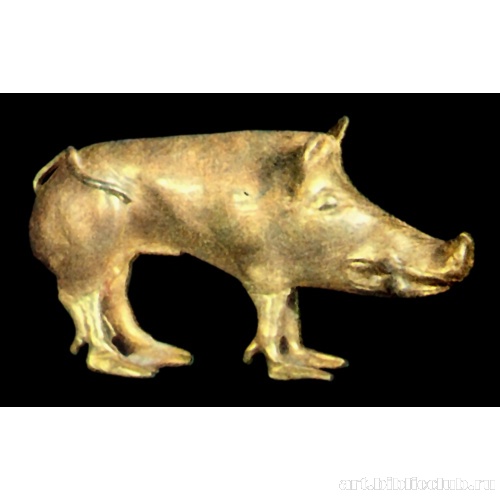 Скульптурная фигурка дикого кабана