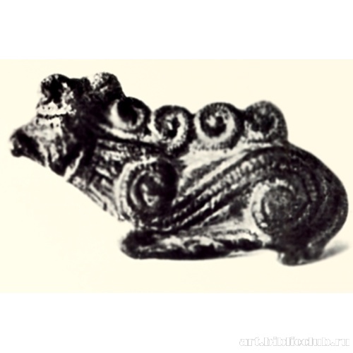 Бронзовая псалия из Луристана. Деталь