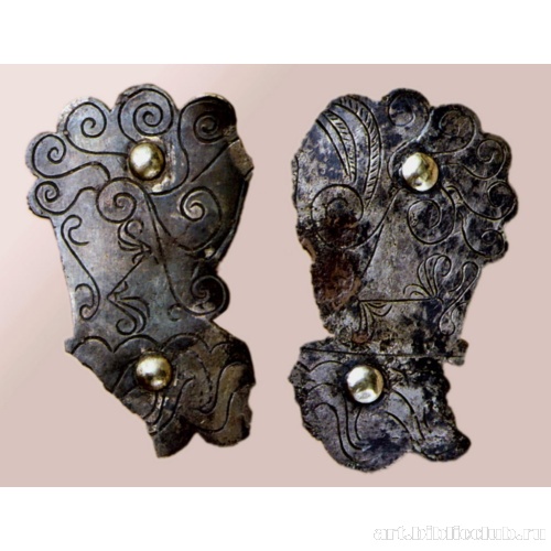 Нащечники конские из кургана Козел