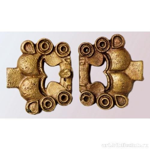 Детали конской упряжи - пряжки из кургана 27 могильника Уйгарак
