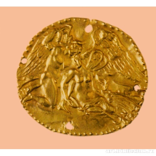 Бляшка с изображением Амура и Психеи