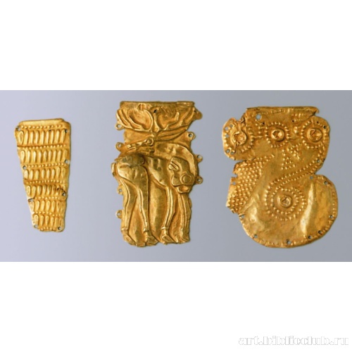 Золотые бляхи-пластины. Обкладки сосудов