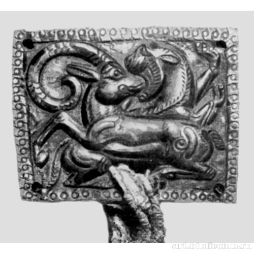 Серебряная поясная бляха