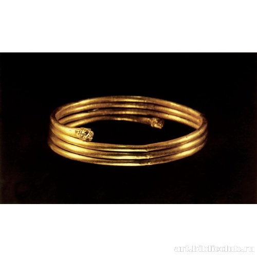 Гривна составная трубчатая с наконечниками в виде головы тигра