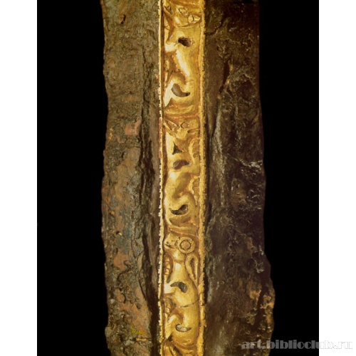 Заяц, барс, кабан. Фрагмент пластины на клинке кинжала