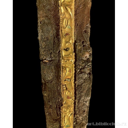 Заяц, барс, горный козел. Фрагмент пластины на клинке кинжала