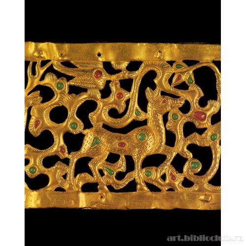 Косуля и утка. Диадема. Фрагмент