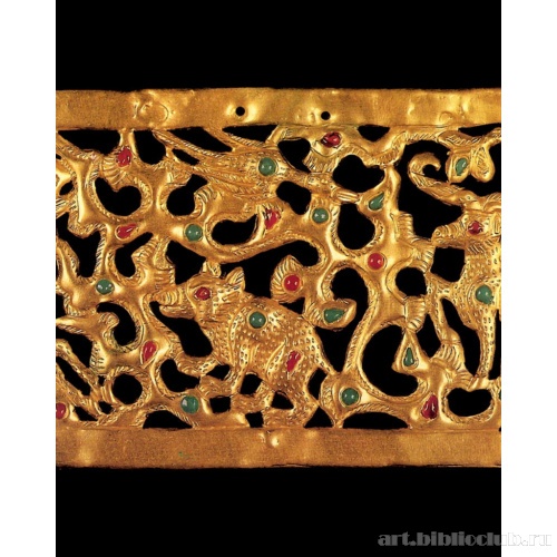 Кабан и утка. Диадема. Фрагмент