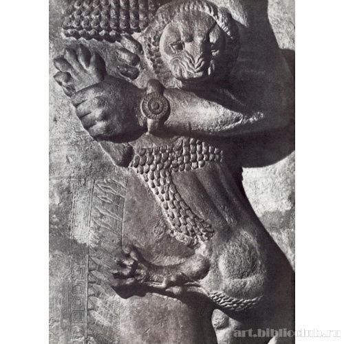 Гильгамеш со львом. Фрагмент