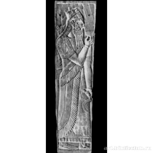 Плакетка из слоновой кости с изображением царя Ашшур-нацир-апала II