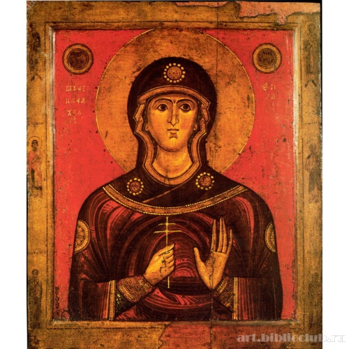 Мученица Ульяна. Оборот иконы «Богоматерь Знамение»