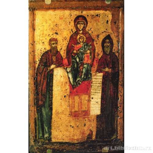 Богоматерь Свенская с преподобными Антонием и Феодосием Печерским