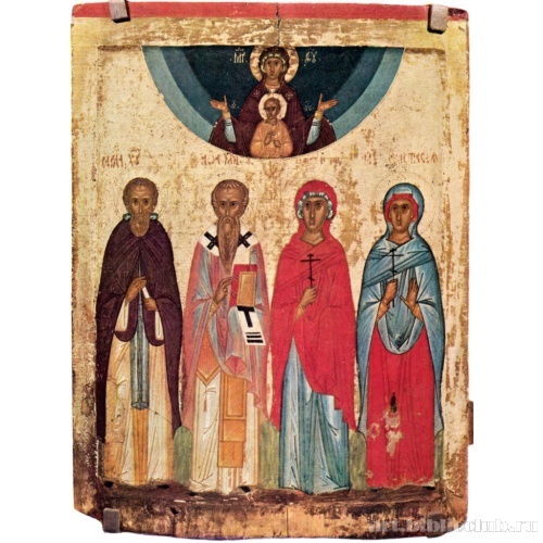 Икона Божией Матери «Знамение» с избранными святыми