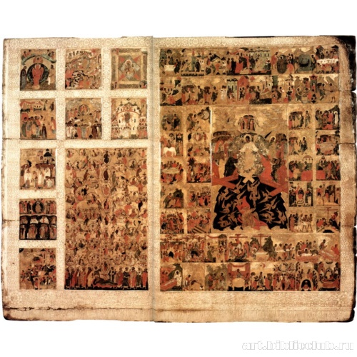 Многочастная Икона с Древом Иессеевым и Сошествием во Ад