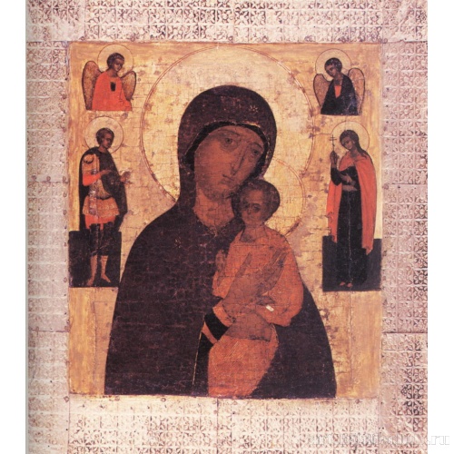 Пименовская Икона Божией Матери с избранными святыми на полях