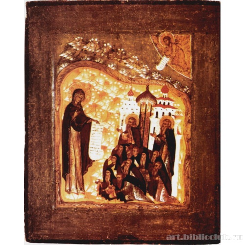 Боголюбская Икона Божией Матери с Зосимой и Савватием Соловецкими