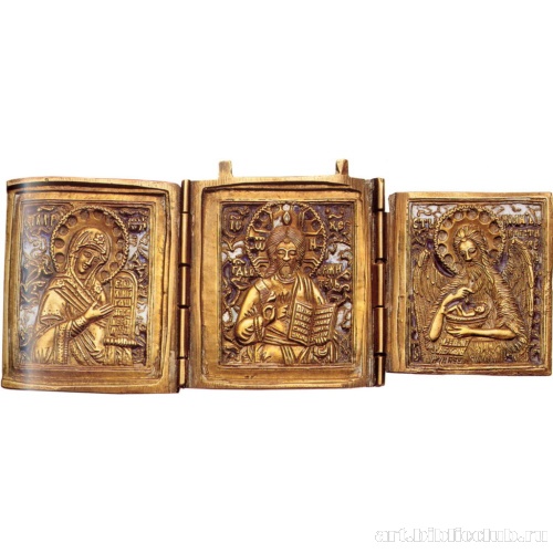 Триптих с эмалевыми вставками
