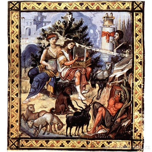 Давид в образе Орфея