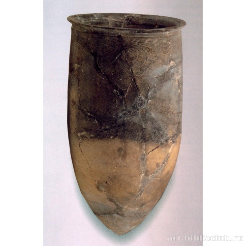 Сосуд-урна с выгравированным изображением. Культура Давэнькоу