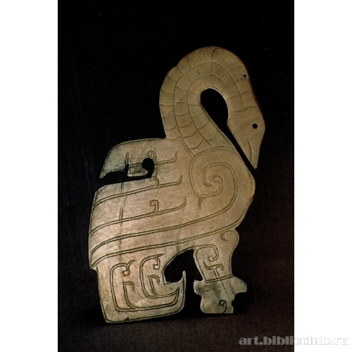 Пластина в виде журавля