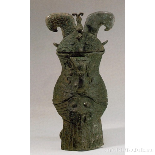 Ритуальный бронзовый сосуд в виде совы