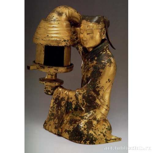 Светильник в виде фигуры служанки с фонарем