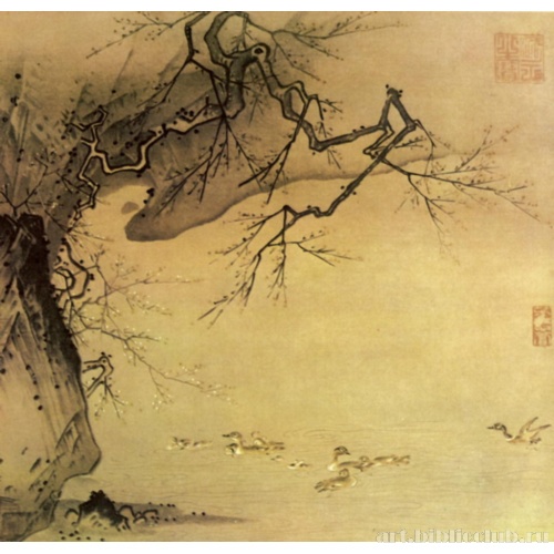 Утки, скала и мэйхуа