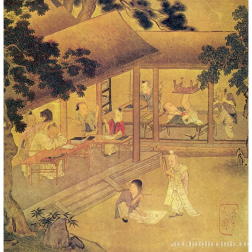 Озорные сельские школьники