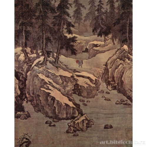 Просвет после снегопада на реке