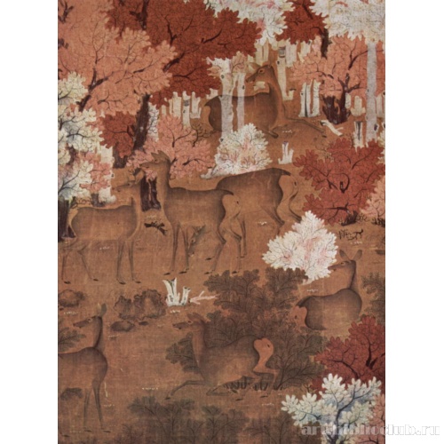 Птица на ветках клна