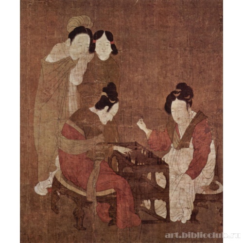 Дамы, играющие в шашки