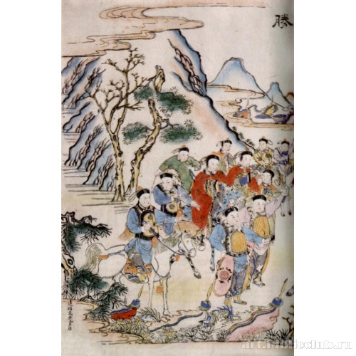 За Великой стеной монголы играют в Отнять барана