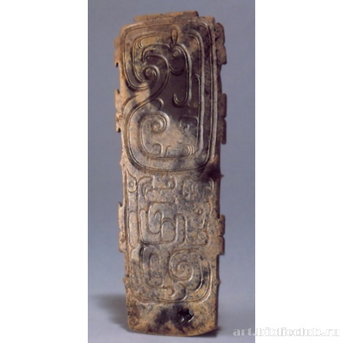 Ритуальная пластина с изображениями дракона и феникса