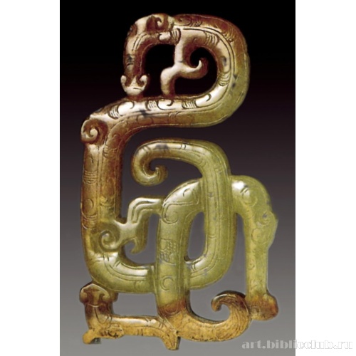 Ритуальный объект в виде сплетенных драконов