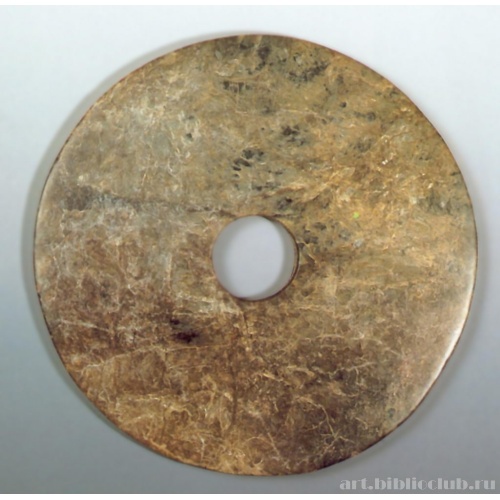 Ритуальный диск би с изображением птицы