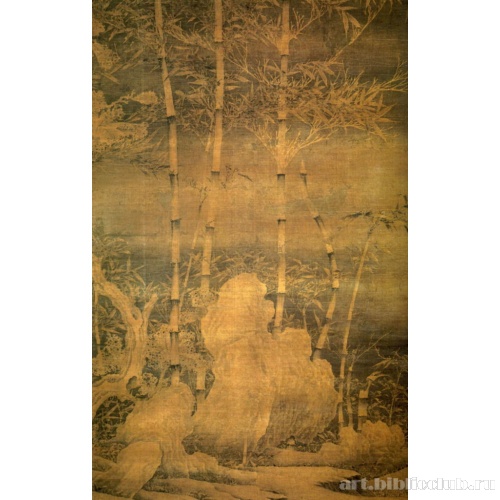 Бамбук на снегу