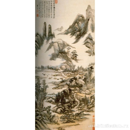 Пейзаж, копия с Гао Кэгуна