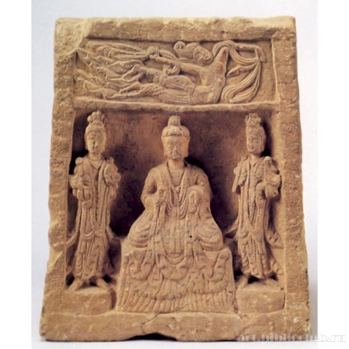 Рельеф с изображением Будды и охранителей