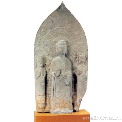 Будда с двумя бодхисатвами