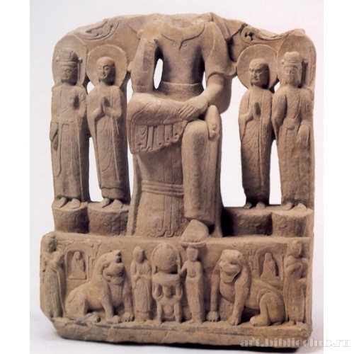 Будда Майтрея с предстоящими