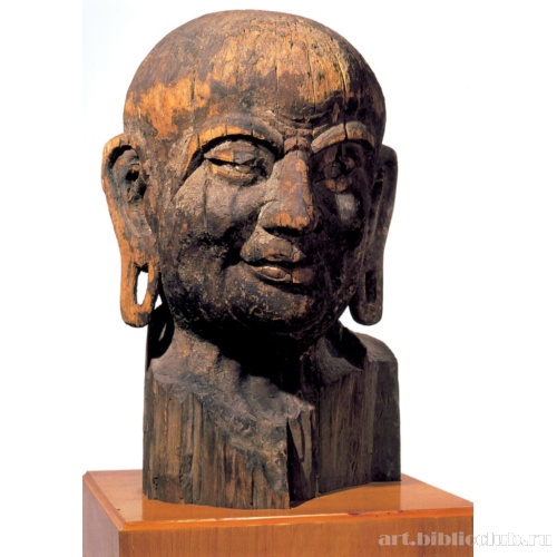 Голова статуи Кашьяпы