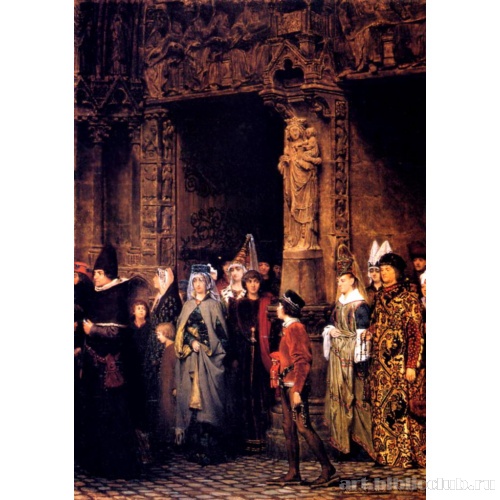 Покидая церковь, 15 век