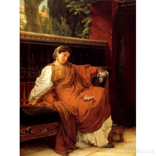 Лесбия оплакивает воробышка