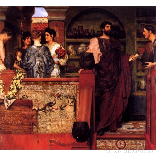 Адриан посещает римскую гончарную мастерскую в Британии