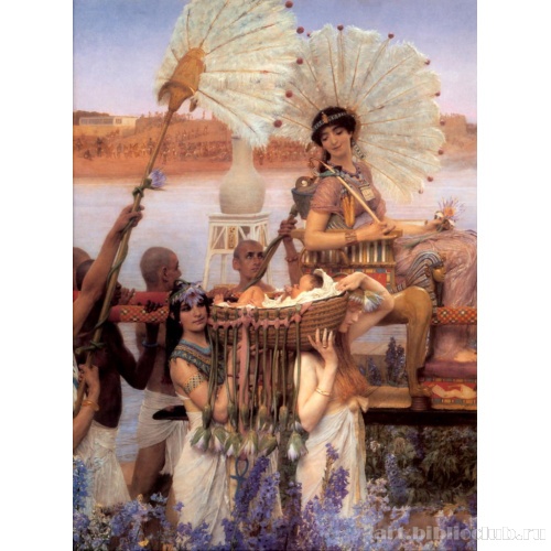 Нахождение Моисея. Деталь