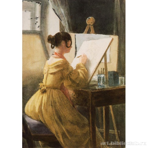 В мастерской (Роза Телеки)